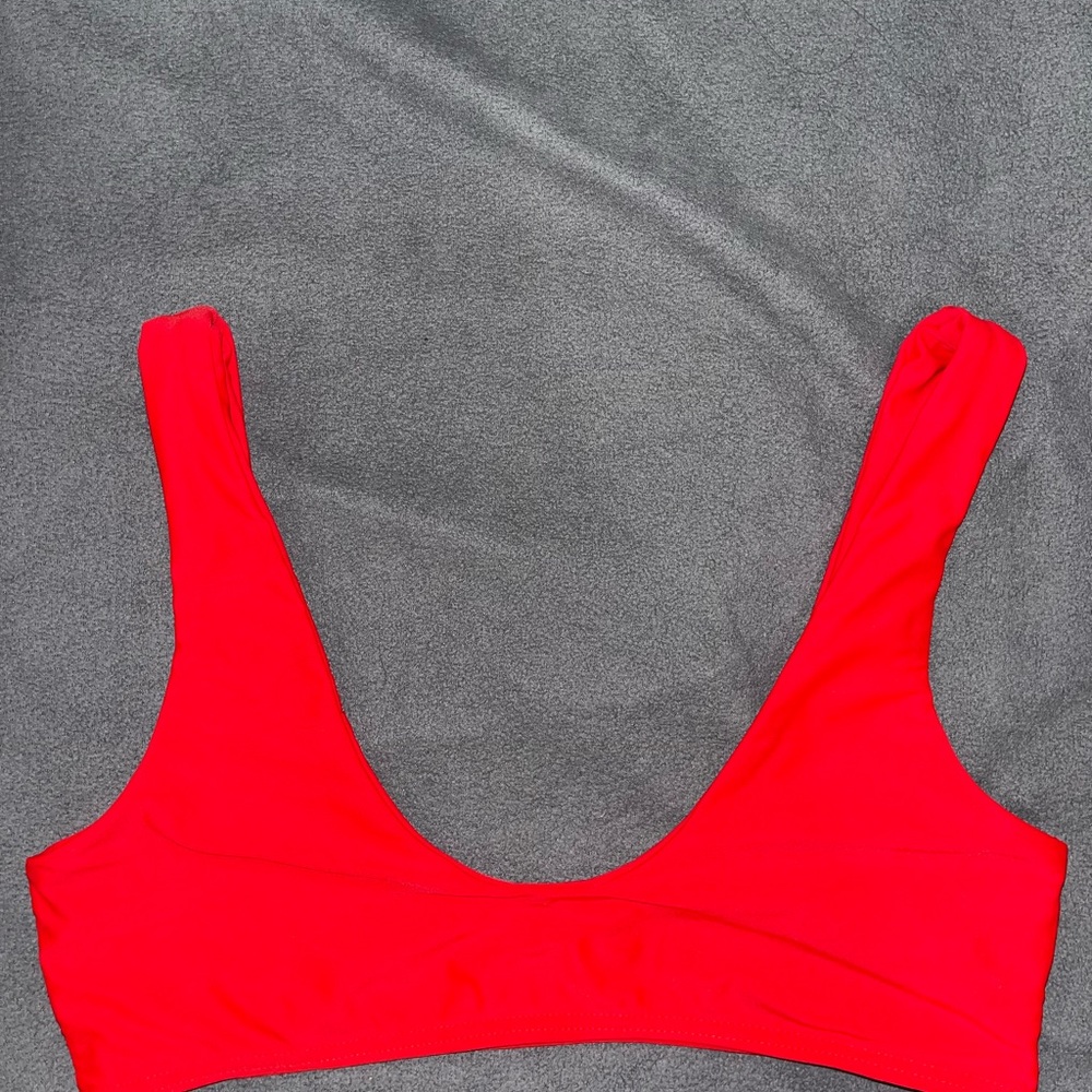 Zaful Vibrant Red Bikini Top
